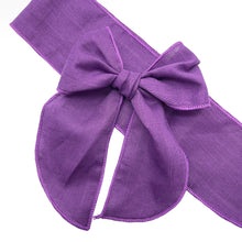 Load image into Gallery viewer, GRAPE LINEN - Solid Bow Strip
