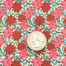 Load image into Gallery viewer, CHRISTMAS POINSETTIA - Custom Printed Leather
