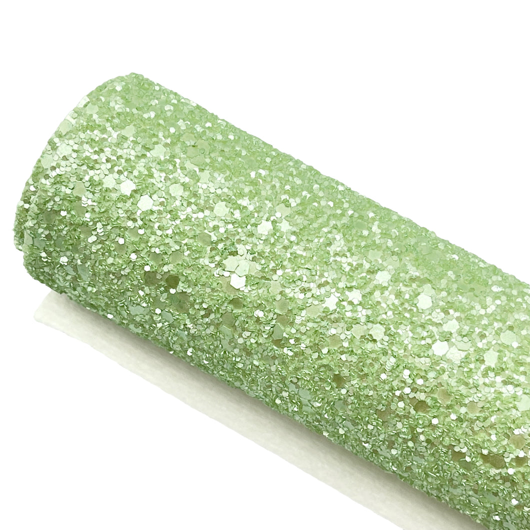 LIGHT GREEN PEARLY SUGAR - Chunky Glitter
