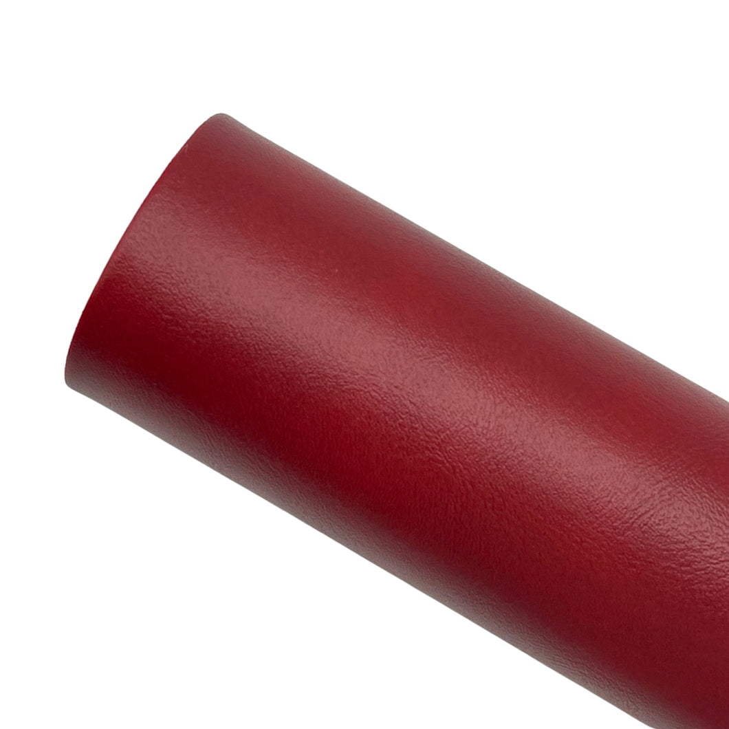 AGED RED - Smooth Faux Leather