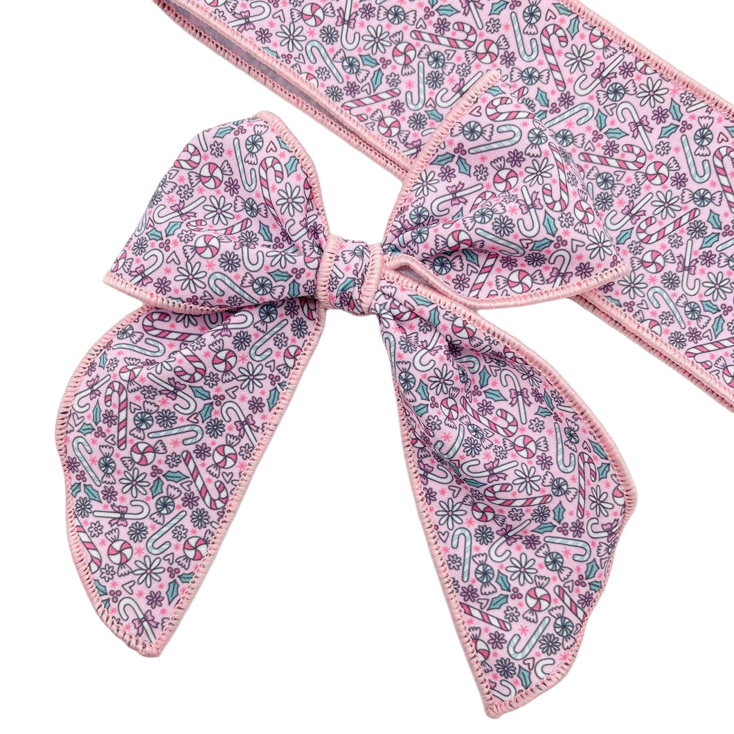 CANDY CANE EXTRAVAGANZA - Printed Bow Strip