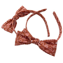 Load image into Gallery viewer, RAINBOW CHEER - Printed Bow Headband
