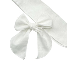 Load image into Gallery viewer, WHITE LINEN - Solid Bow Strip
