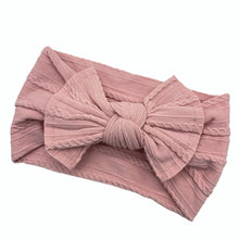 Load image into Gallery viewer, PRE-TIED BOW HEADWRAPS - Cable Knit Nylon
