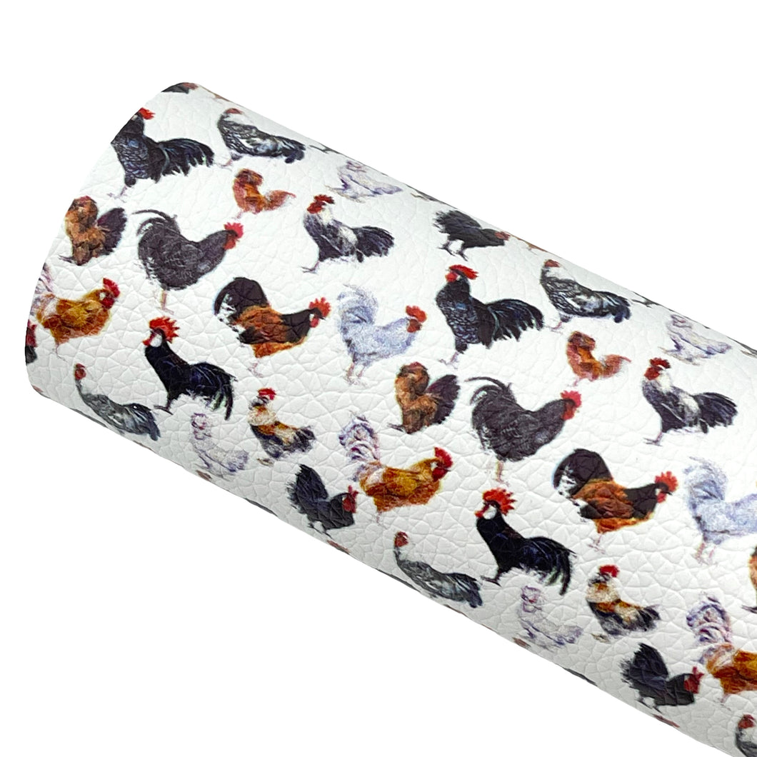 CLASSIC CHICKENS - Custom Printed Leather