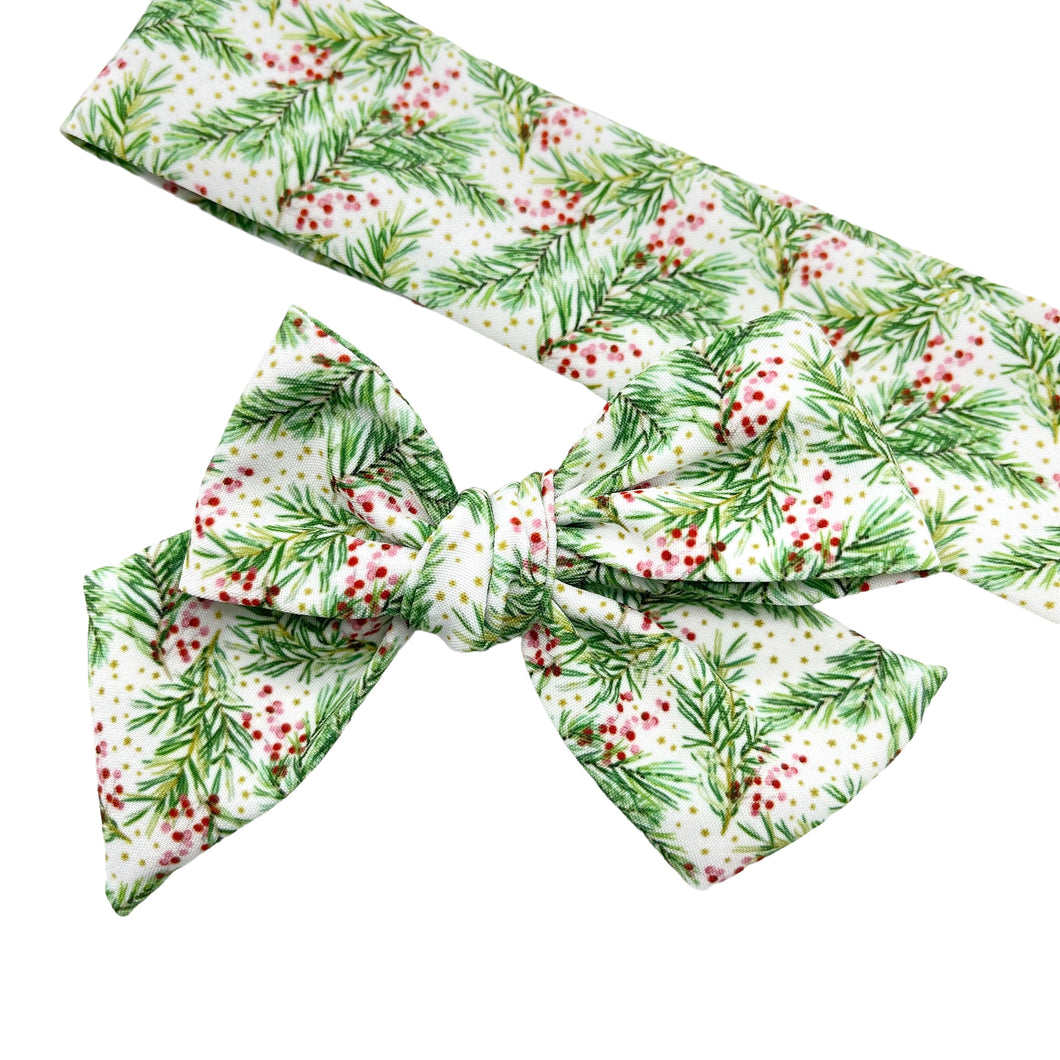 PINE BRANCHES - Printed Serenity Bow Strip