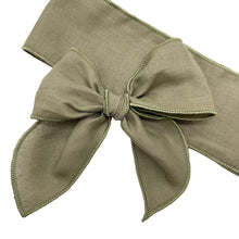 Load image into Gallery viewer, OLIVE LINEN - Solid Bow Strip
