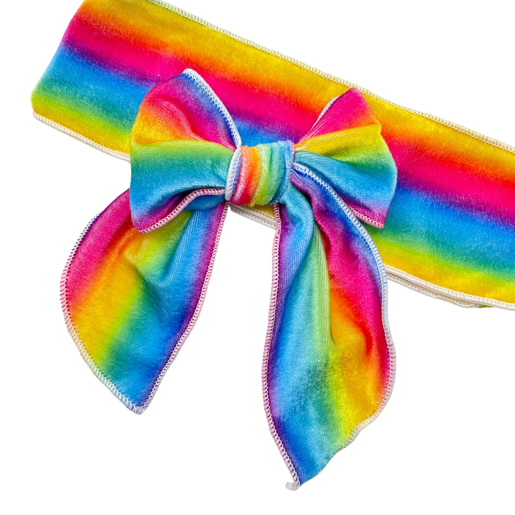 ELECTRIC OMBRE VELVET - Printed Bow Strip