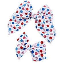 Load image into Gallery viewer, PATRIOTIC HAPPY FACES - Printed Bow Strip
