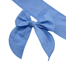 Load image into Gallery viewer, POWDER BLUE LINEN - Solid Bow Strip
