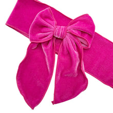 Load image into Gallery viewer, HOT PINK VELVET - Bow Strip
