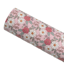 Load image into Gallery viewer, LITTLE SISTER FLORAL - Custom Printed Leather
