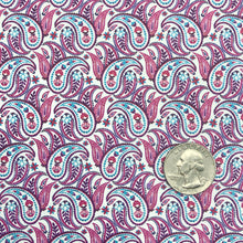 Load image into Gallery viewer, DANCING PAISLEY - Custom Printed Leather
