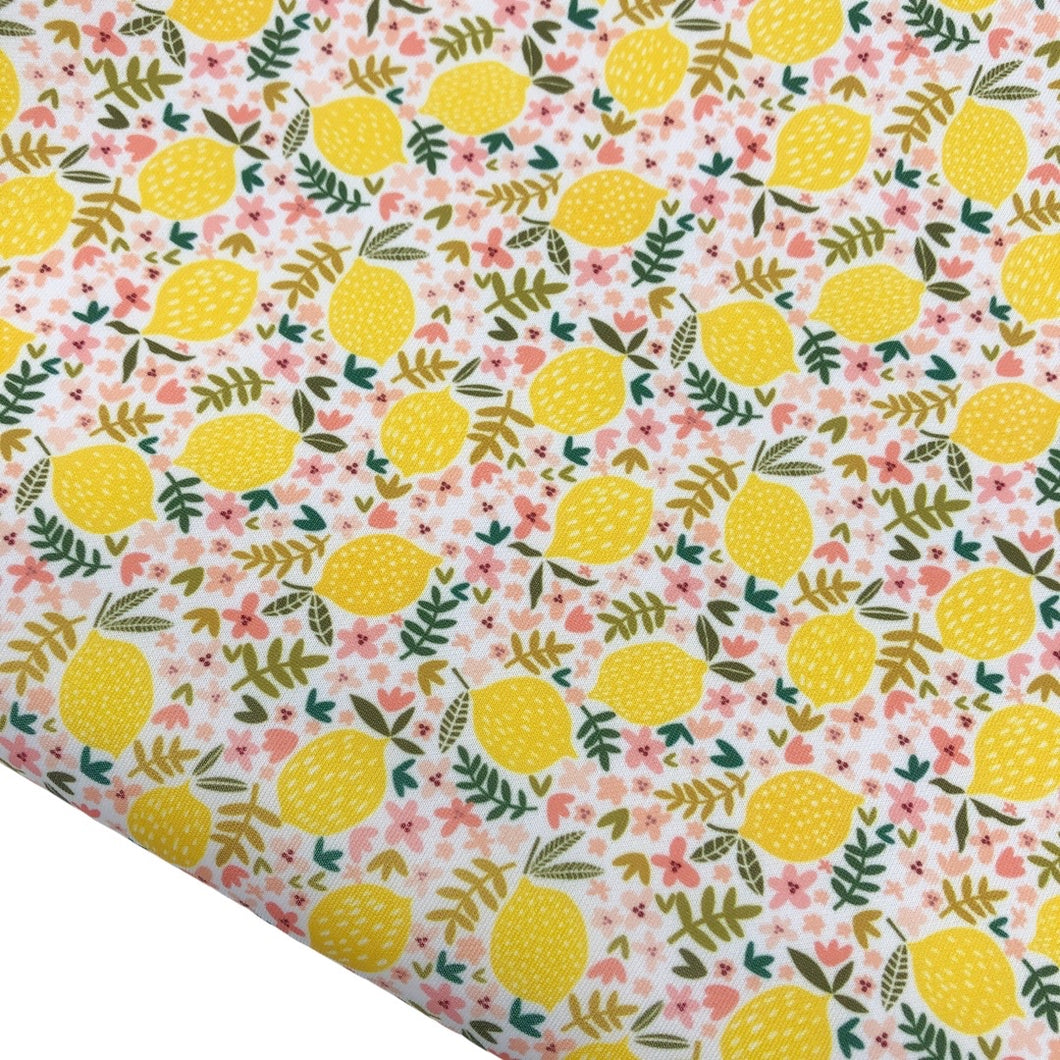 LEMON LOVE - Scuba Neoprene Fabric