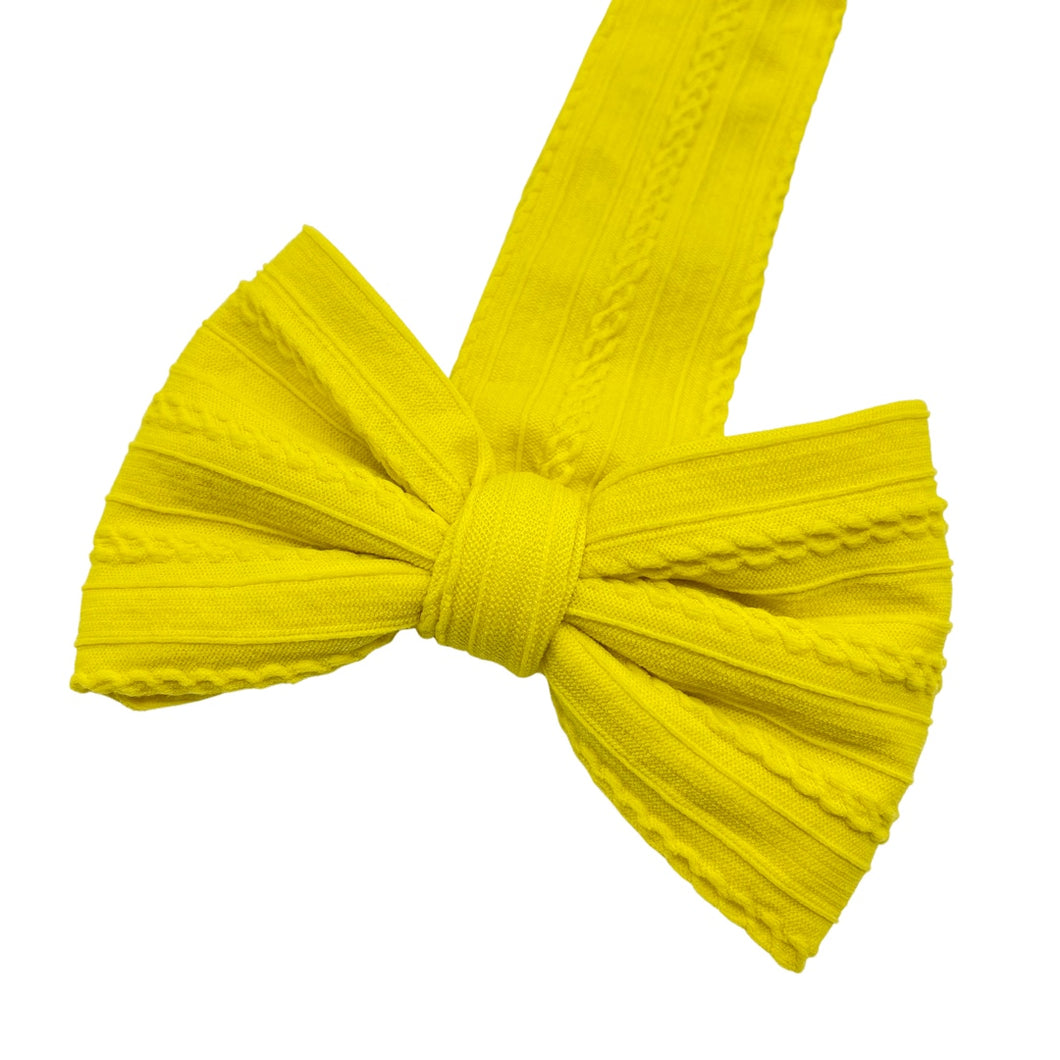 YELLOW - Cable Knit Nylon Strip