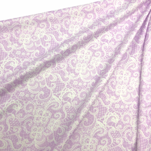 Load image into Gallery viewer, PURPLE LACE -  Custom Printed Double Brushed Poly
