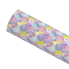 Load image into Gallery viewer, PASTEL PINEAPPLES - Custom Printed Leather
