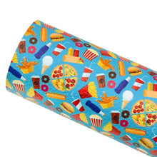 Load image into Gallery viewer, FAST FOOD FUN - Custom Printed Leather

