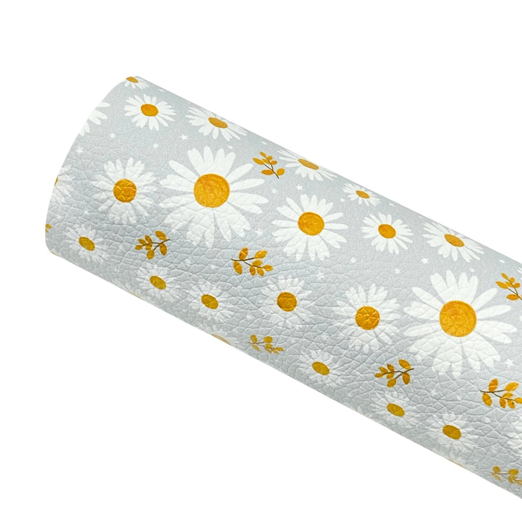 DAISIES ALL DAY - Custom Printed Leather