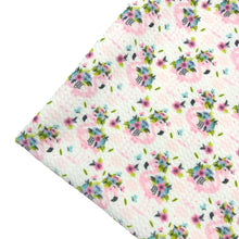 Load image into Gallery viewer, FLORAL FLAMINGOS - Custom Printed Bullet Liverpool Fabric
