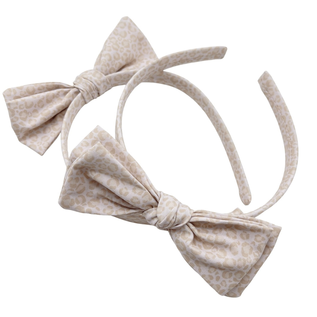 CHIC CHEETAH - Printed Bow Headband