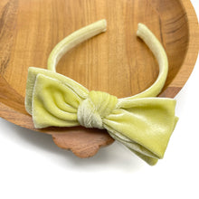 Load image into Gallery viewer, YELLOW VELVET - Bow Headband
