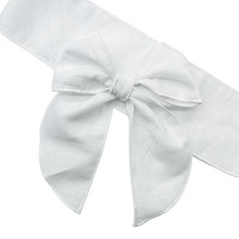 Load image into Gallery viewer, WHITE LINEN - Solid Bow Strip
