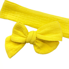 Load image into Gallery viewer, SUNSHINE YELLOW MUSLIN - Solid Bow Strip
