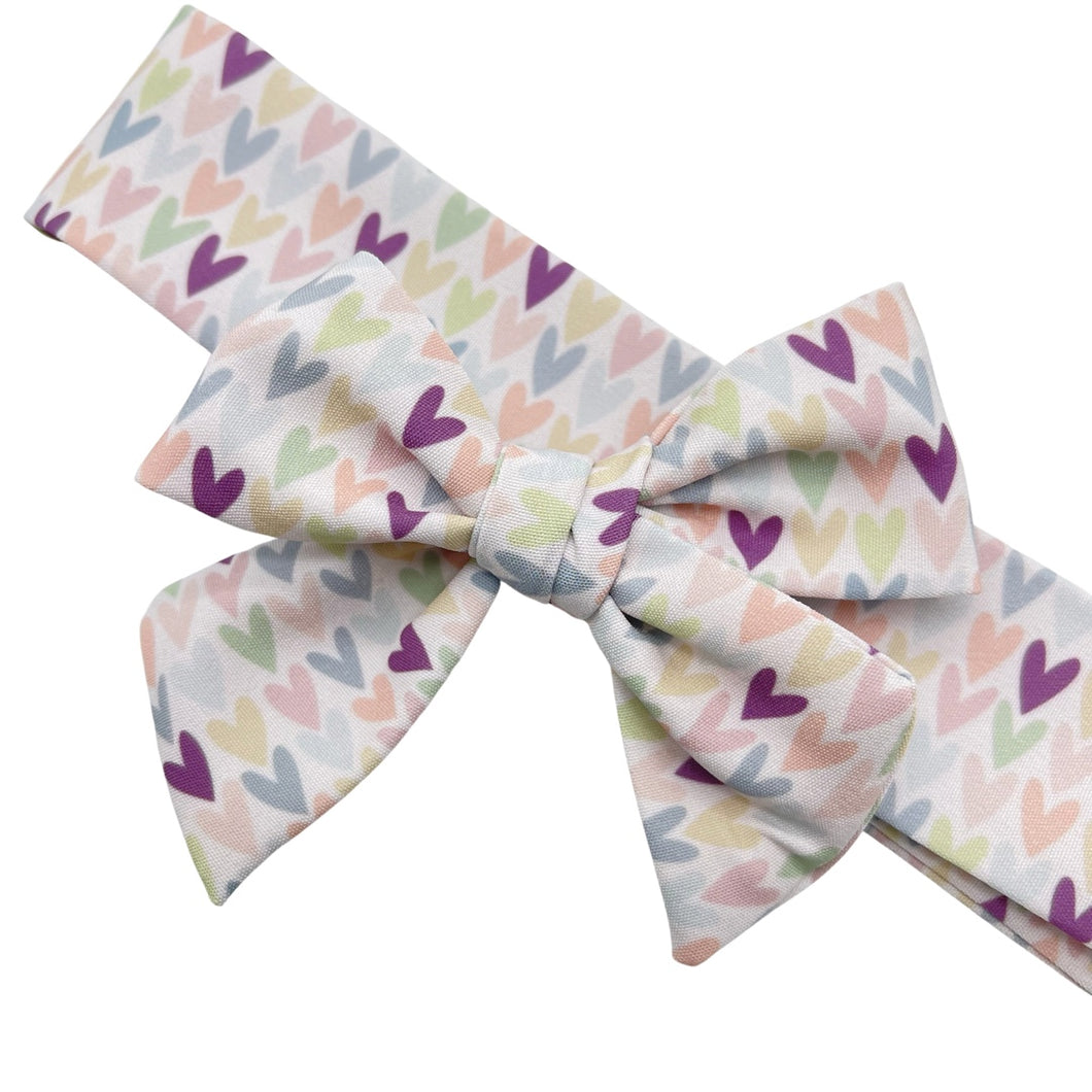 FOREVER HEARTS - Printed Bow Strip