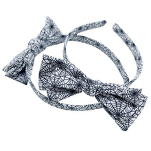 Load image into Gallery viewer, WALKING IN A SPIDERWEB - Printed Bow Headband
