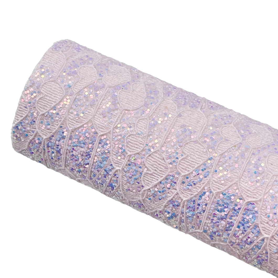 PASTEL PURPLE LACE- Chunky Glitter