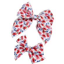 Load image into Gallery viewer, SWEET LIBERTY FLORAL - PRE-TIED Printed Bow
