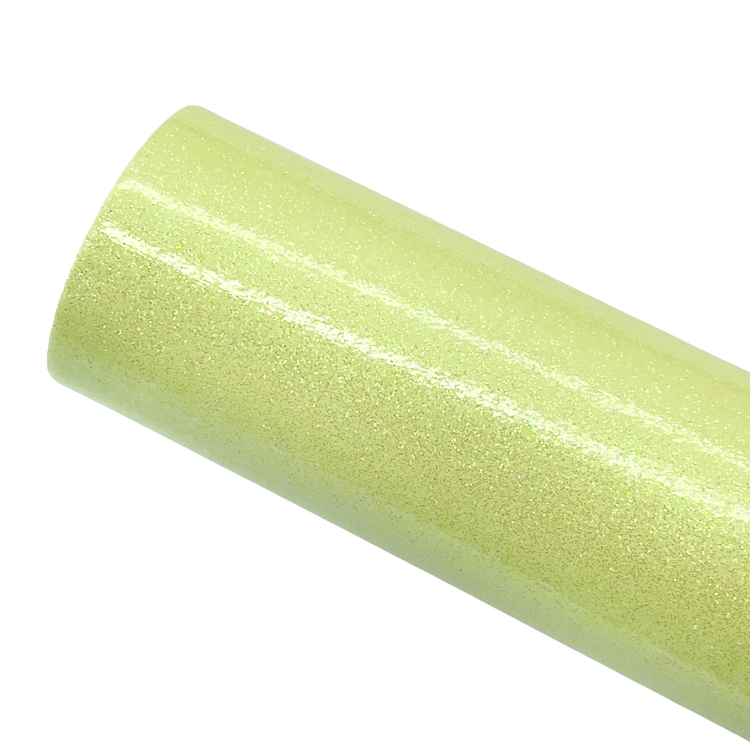 PALE YELLOW - Glow In The Dark Smooth Glitter