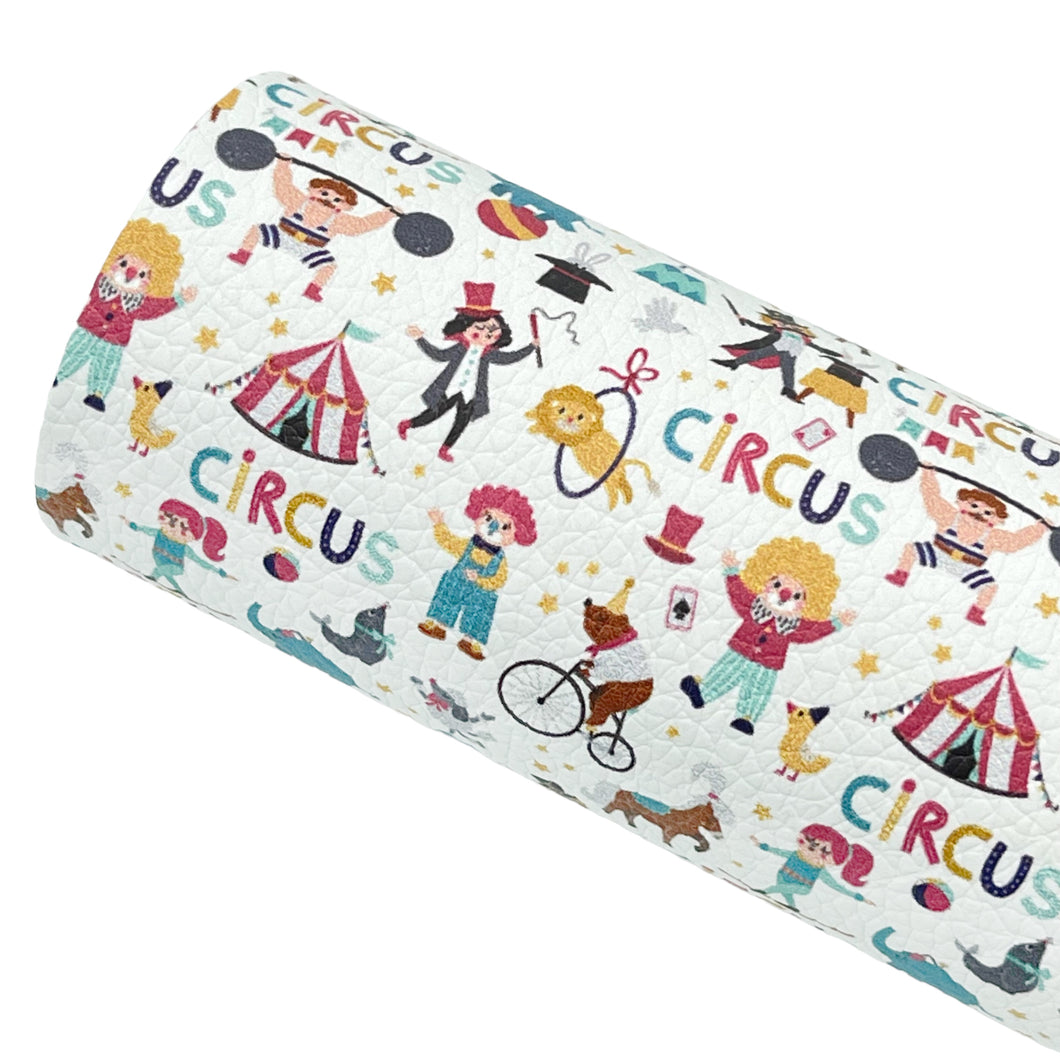 AT THE CIRCUS - Custom Printed Faux Leather