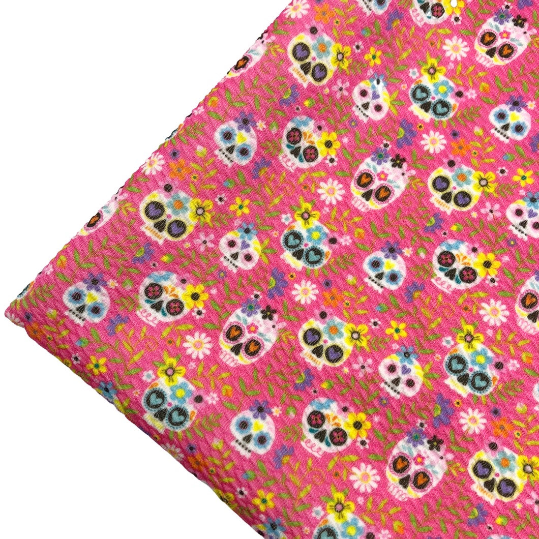 DAY OF THE DEAD - Custom Printed Bullet Liverpool Fabric