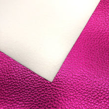 Load image into Gallery viewer, METALLIC HOT PINK - Pebbled Leather
