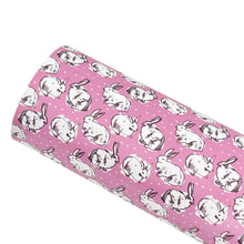 Load image into Gallery viewer, PINK BUNNIES - Custom Printed Smooth Leather
