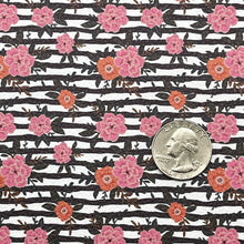 Load image into Gallery viewer, GIGI STRIPED FLORAL - Custom Printed Leather
