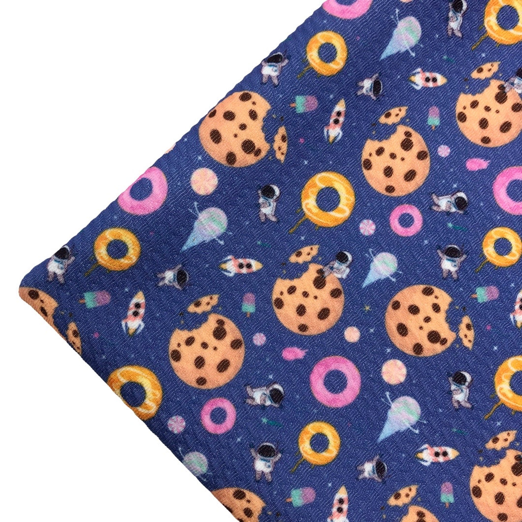 SWEETS IN SPACE - Custom Printed Bullet Liverpool Fabric