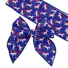 Load image into Gallery viewer, ENCHANTING UNICORNS - Printed Bow Strips
