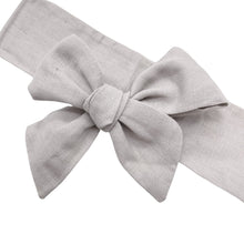 Load image into Gallery viewer, LIGHT GREY LINEN - Solid Bow Strip
