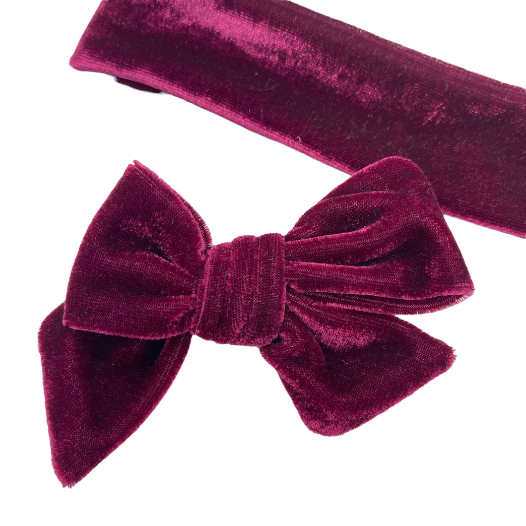 MERLOT VELVET - Bow Strip