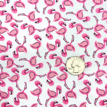 Load image into Gallery viewer, FLAMINGO MINGLE - Custom Printed Double Brushed Poly
