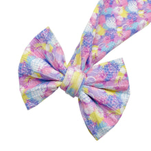Load image into Gallery viewer, PASTEL PINEAPPLES - Custom Printed Cable Knit Nylon Strip

