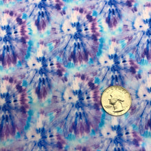 Load image into Gallery viewer, PURPLE TIE DYE - Custom Printed Double Brushed Poly
