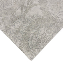 Load image into Gallery viewer, GREY EMBOSSED LACE APPLIQUE - Faux Leather
