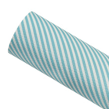 Load image into Gallery viewer, BLUE DIAGONAL STRIPES - Custom Printed Leather
