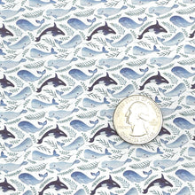 Load image into Gallery viewer, HAPPY WHALES - Custom Printed Leather
