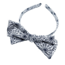 Load image into Gallery viewer, WALKING IN A SPIDERWEB - Printed Bow Headband

