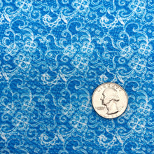 Load image into Gallery viewer, TRUE BLUE LACE -  Custom Printed Bullet Liverpool Fabric
